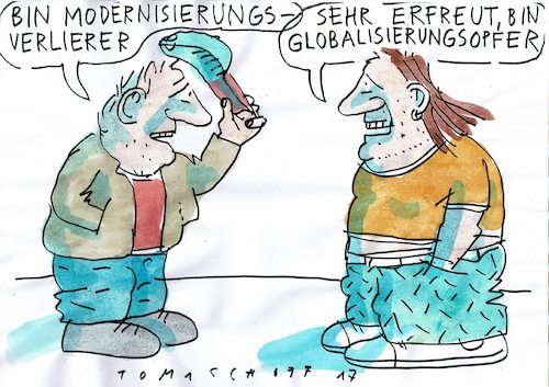 Cartoon: Probleme (medium) by Jan Tomaschoff tagged globalisierung,modernisierung,armut,globalisierung,modernisierung,armut