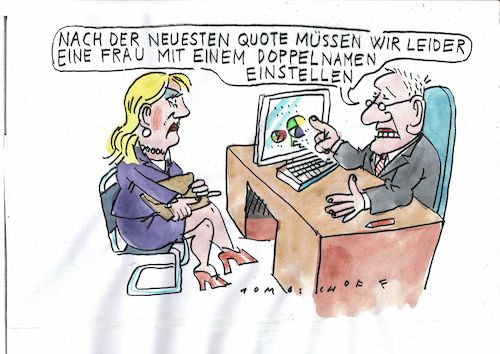 Cartoon: Quote (medium) by Jan Tomaschoff tagged mann,frau,quote,mann,frau,quote