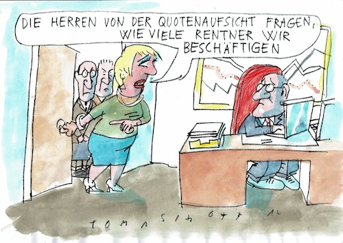 Cartoon: Quote (medium) by Jan Tomaschoff tagged rentner,quote,rentner,quote