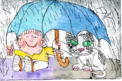 Cartoon: rain (medium) by Jan Tomaschoff tagged no,no