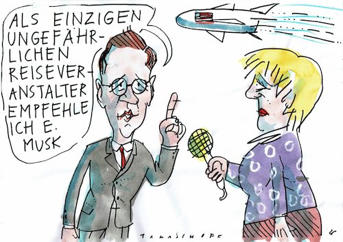 Cartoon: Reisewarnung (medium) by Jan Tomaschoff tagged reisen,corona,maas,reisen,corona,maas