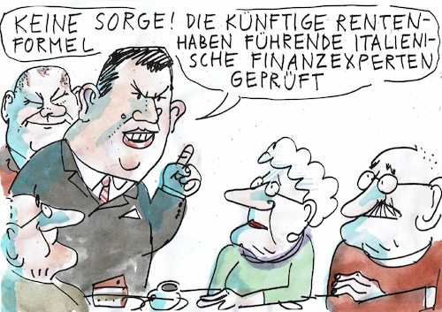 Cartoon: Renten (medium) by Jan Tomaschoff tagged renten,gerechtigkeit,demografie,renten,gerechtigkeit,demografie