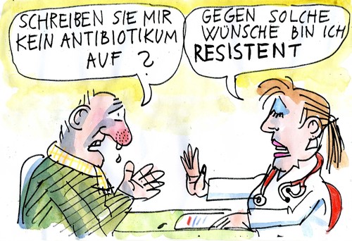 Cartoon: Resistenz (medium) by Jan Tomaschoff tagged antibiotiksa,infektionen,antibiotiksa,infektionen