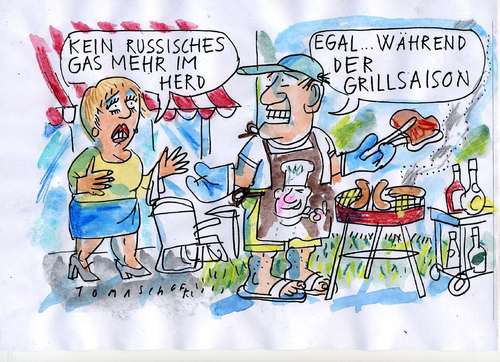 Cartoon: Russisches Gas (medium) by Jan Tomaschoff tagged gas,erdgas,energie