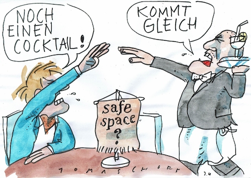Cartoon: safe (medium) by Jan Tomaschoff tagged rechtsradikale,chauvinsmus,nationalismus,überheblichkeit,rechtsradikale,chauvinsmus,nationalismus,überheblichkeit