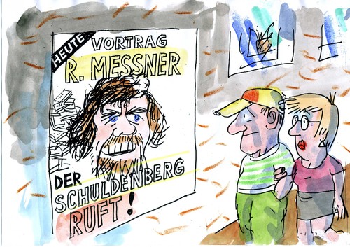 Cartoon: Schuldenberg (medium) by Jan Tomaschoff tagged staatsverschuldung,schuldenberg,staatsverschuldung,schuldenberg