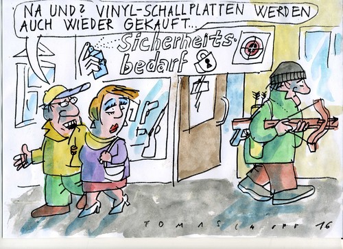 Cartoon: Sicherheit (medium) by Jan Tomaschoff tagged angst,gewalt,angst,gewalt
