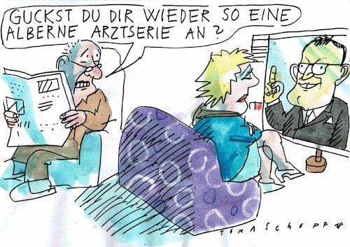 Cartoon: Spahn (medium) by Jan Tomaschoff tagged gesundheit,spahn,gesundheit,spahn