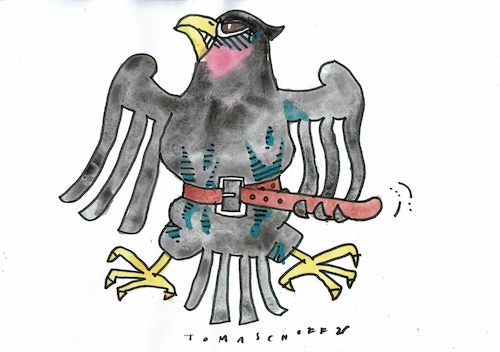 Cartoon: Sparen (medium) by Jan Tomaschoff tagged staatsschulden,sparen,staatsschulden,sparen