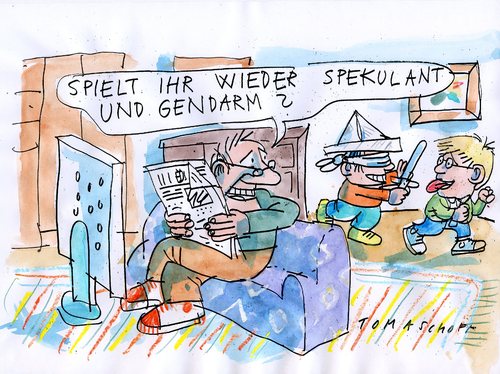 Cartoon: Spekulanten (medium) by Jan Tomaschoff tagged spekulanten,spekulationssteuer,finanzkrise,banker,spekulationssteuer,finanzkrise,banker,bank,banken