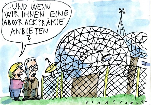 Cartoon: Spionage (medium) by Jan Tomaschoff tagged usa,deutschland,spionage,usa,deutschland,spionage