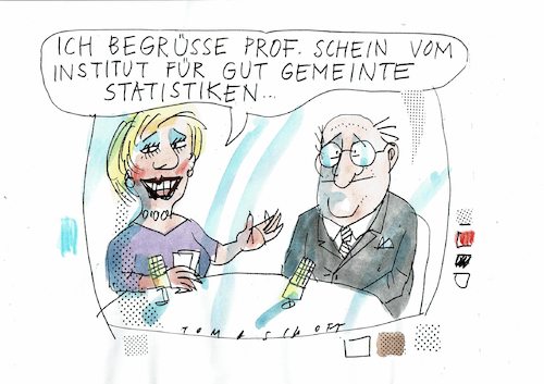 Cartoon: Statistik (medium) by Jan Tomaschoff tagged statistik,wunschdenken,statistik,wunschdenken