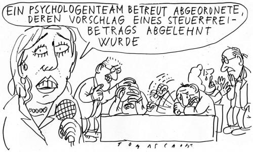 Cartoon: Steuerfreibetrag (medium) by Jan Tomaschoff tagged steuerfreibetrag