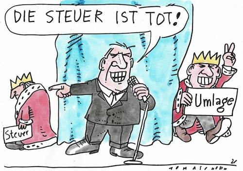 Cartoon: Steuern (medium) by Jan Tomaschoff tagged steuern,abgaben,umlagen,steuern,abgaben,umlagen