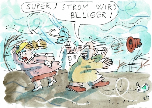 Cartoon: Strompreis (medium) by Jan Tomaschoff tagged wetter,sturm,wind,strimpreis,wetter,sturm,wind,strimpreis
