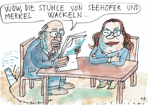 Cartoon: Stühlewackeln (medium) by Jan Tomaschoff tagged spd,cdu,csu,spd,cdu,csu