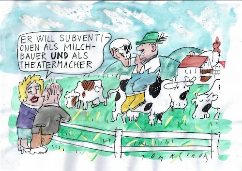 Cartoon: Subventioenen (medium) by Jan Tomaschoff tagged corona,wirtschaft,subventionen,corona,wirtschaft,subventionen