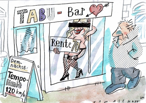 Cartoon: Tabu (medium) by Jan Tomaschoff tagged rente,demografie,rente,demografie
