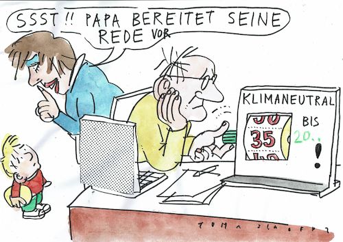 Cartoon: Umwelt (medium) by Jan Tomaschoff tagged politikerversprechen,umwelt,politikerversprechen,umwelt