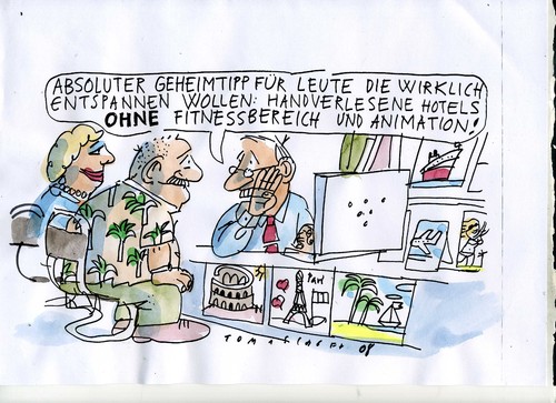 Cartoon: Urlaub 2 (medium) by Jan Tomaschoff tagged urlaub,stress,leistung,urlaub,stress,leistung