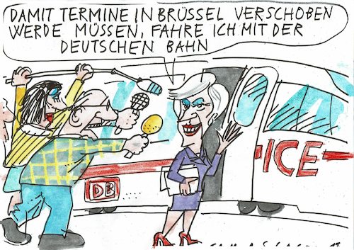 Cartoon: Verschiebung (medium) by Jan Tomaschoff tagged eu,brexit,eu,brexit