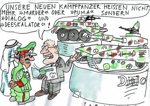 Cartoon: Waffen (medium) by Jan Tomaschoff tagged waffenhandel,waffenexport,eskalation,deeskalation,waffenhandel,waffenexport,eskalation,deeskalation