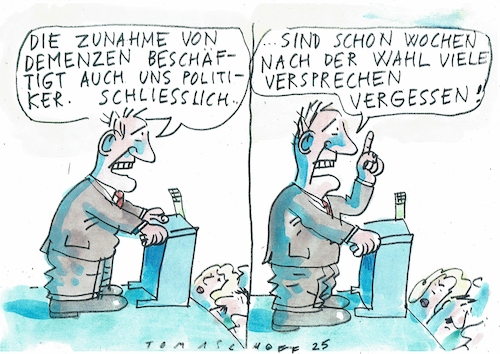 Cartoon: Wahlversprechen (medium) by Jan Tomaschoff tagged wahlversprechen,lügen,politiker,wahlversprechen,lügen,politiker