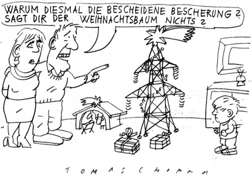 Cartoon: Weihnachten (medium) by Jan Tomaschoff tagged weihnachten,strompreise,energie,weihnachten,strompreise,energie