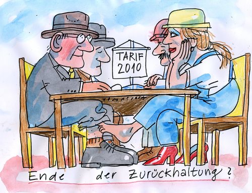Cartoon: Zurückhaltung (medium) by Jan Tomaschoff tagged zurückhaltung,tarife,2010,tarif,zurückhaltung,tarife,2010,tarif