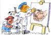 Cartoon: Arbeitsteilung (small) by Jan Tomaschoff tagged arbeit,maler,modell,