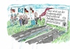 Cartoon: Autobahn (small) by Jan Tomaschoff tagged verkehrswende,autobahn,bau