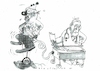 Cartoon: Belastungs EKG (small) by Jan Tomaschoff tagged herz,belastungs,ekg,fahrrad