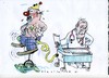 Cartoon: Check up (small) by Jan Tomaschoff tagged medizin,gesundheit
