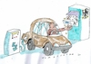 Cartoon: E Auto (small) by Jan Tomaschoff tagged auto,strom,subvention