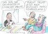 Cartoon: einfache Sprache (small) by Jan Tomaschoff tagged trump,politik,denken,fernsehen