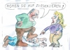 Cartoon: Eskalation (small) by Jan Tomaschoff tagged gewalt,macht,ohnmacht