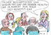 Cartoon: Gap (small) by Jan Tomaschoff tagged warken,gesundheit,kosten,gender