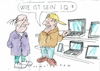 Cartoon: IQ (small) by Jan Tomaschoff tagged ki,computer,intelligenz