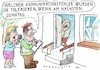 Cartoon: Kommunikation (small) by Jan Tomaschoff tagged wahlen,parteien,kommunikation