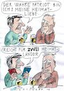 Cartoon: Patriot (small) by Jan Tomaschoff tagged heimat,patrioten,pass