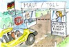 Cartoon: PKW-Maut (small) by Jan Tomaschoff tagged maut,diskriminierung