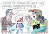Cartoon: PräsidentIn (small) by Jan Tomaschoff tagged mann,frau,politiker,bundespräsidentin