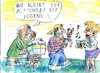Cartoon: Rentenpaket (small) by Jan Tomaschoff tagged demographie,rentenhöhe