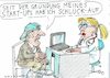 Cartoon: Schluckauf (small) by Jan Tomaschoff tagged gesundheit,job,stress,startup