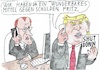 Cartoon: Shut down (small) by Jan Tomaschoff tagged merz,trump,haushalt,schulden