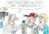 Cartoon: Strafzinsen (small) by Jan Tomaschoff tagged banken,zinsen,strafzinsen,sparer