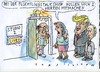 Cartoon: Talk show (small) by Jan Tomaschoff tagged migration,medien