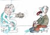 Cartoon: Telemedizin (small) by Jan Tomaschoff tagged arzt,patient,medizin