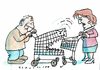 Cartoon: Verbraucher (small) by Jan Tomaschoff tagged supermarktketten