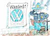 Cartoon: VW (small) by Jan Tomaschoff tagged dieselskandal